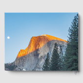 Yosemite Half Dome Sunset Wedding Gastboek Gastenboek (Achterkant)
