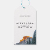 Yosemite Half Dome Sunset Wedding Gift Labels Cadeaulabel (Voorkant)
