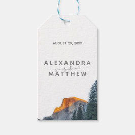 Yosemite Half Dome Sunset Wedding Gift Labels Cadeaulabel