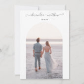 Yosemite Half Dome Sunset Wedding Kaart (Achterkant)