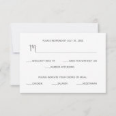 Yosemite Half Dome Sunset Wedding RSVP Kaart (Achterkant)