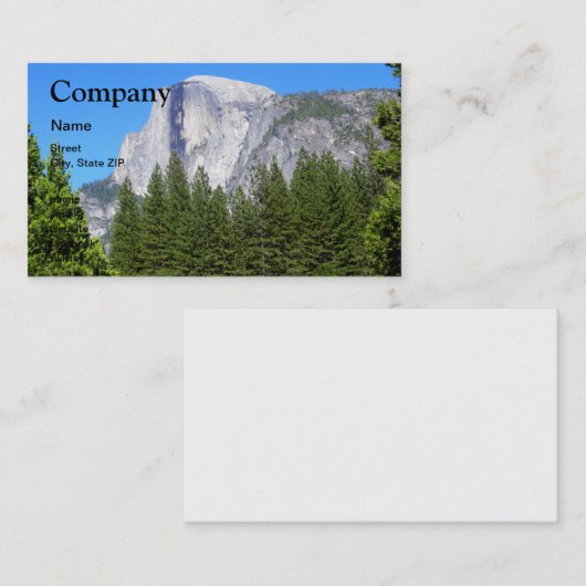 Yosemite Half Dome Visitekaartje (Voorkant / Achterkant)