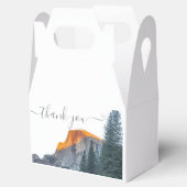 Yosemite Half Dome Zonsondergang Dank U Huwelijk Bedankdoosjes (Geopend)