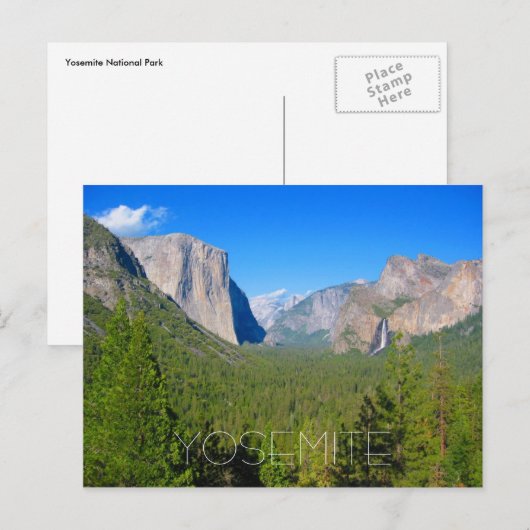 yosemite halve dome briefkaart (Voorkant / Achterkant)