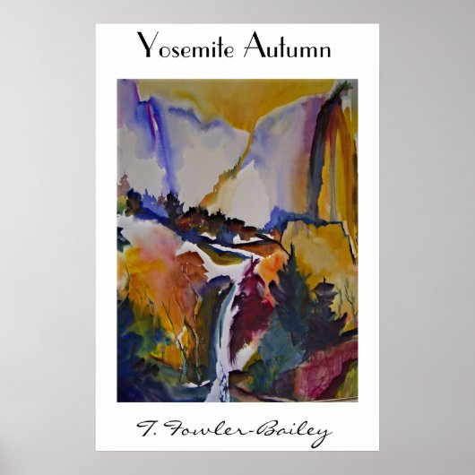 Yosemite herfst door T. Fowler-Bailey Poster (Voorkant)