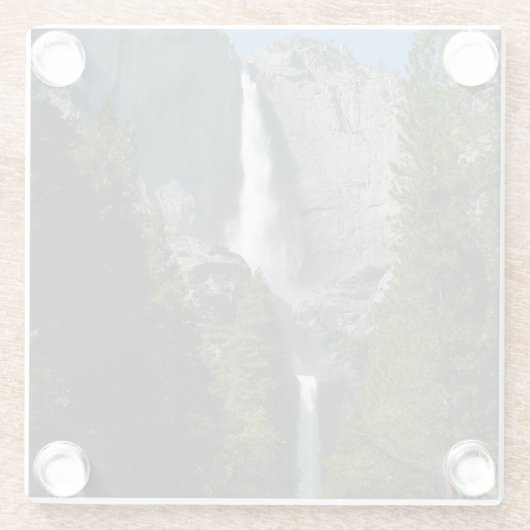 Yosemite Herfst II uit het Yosemite National Park Glazen Onderzetter (Achterkant)