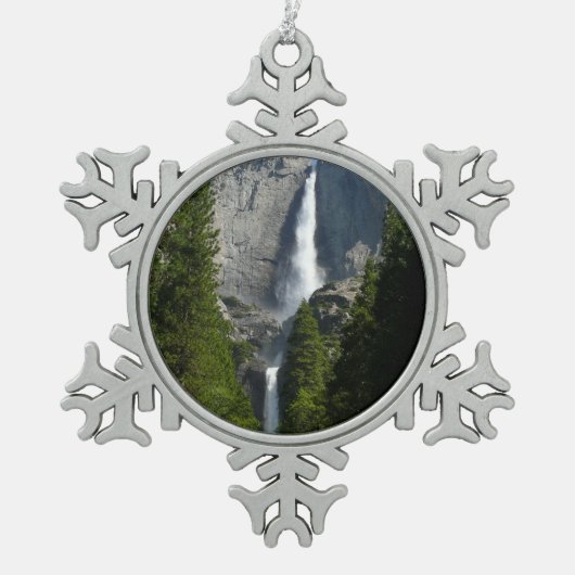 Yosemite Herfst II uit het Yosemite National Park Tin Sneeuwvlok Ornament (Voorkant)