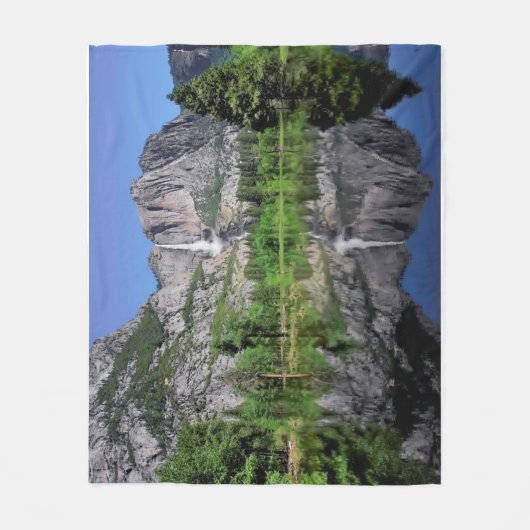 Yosemite Herfst Reflection Fleece Deken (Voorkant)