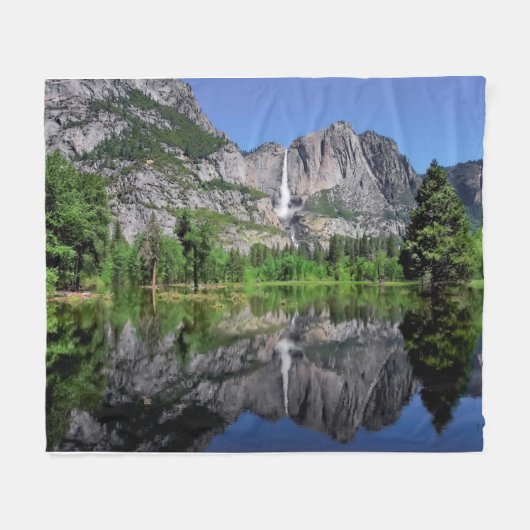 Yosemite Herfst Reflection Fleece Deken (Voorkant (Horizontaal))
