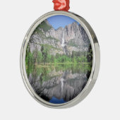 Yosemite Herfst Reflection Metalen Ornament (Links)