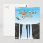 Yosemite Herfsten California reisposter Briefkaart (Voorkant / Achterkant)