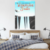 Yosemite Herfsten California reisposter Canvas Afdruk (Insitu (Slaapkamer))