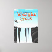 Yosemite Herfsten California reisposter Canvas Afdruk (Voorkant)