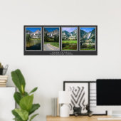 Yosemite Herfsten Collage Poster (Thuiskantoor)