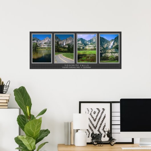 Yosemite Herfsten Collage Poster (Thuiskantoor)