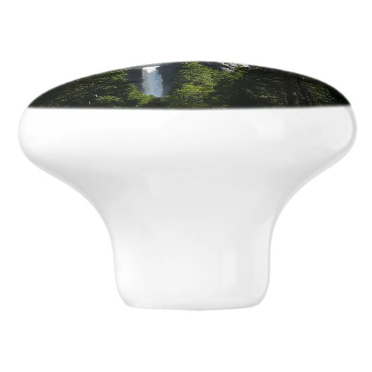 Yosemite Herfsten en Bossen Keramische Knop (Zijkant)