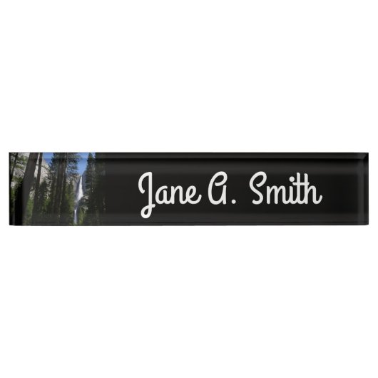 Yosemite Herfsten en Bossen Naambordje (Voorkant)