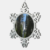 Yosemite Herfsten en Bossen Tin Sneeuwvlok Ornament (Rechts)