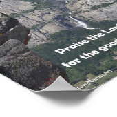 Yosemite Herfsten, Glacier Point, Deuteronomie 8 Poster (Hoek)