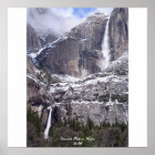 Yosemite-Herfsten in de winter Poster (Voorkant)