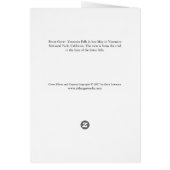 Yosemite-Herfsten in mei (aangepast bericht) (Achterkant)