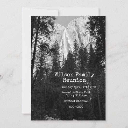 Yosemite Herfsten Kaart (Voorkant)