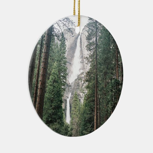 Yosemite Herfsten Keramisch Ornament (Rechts)