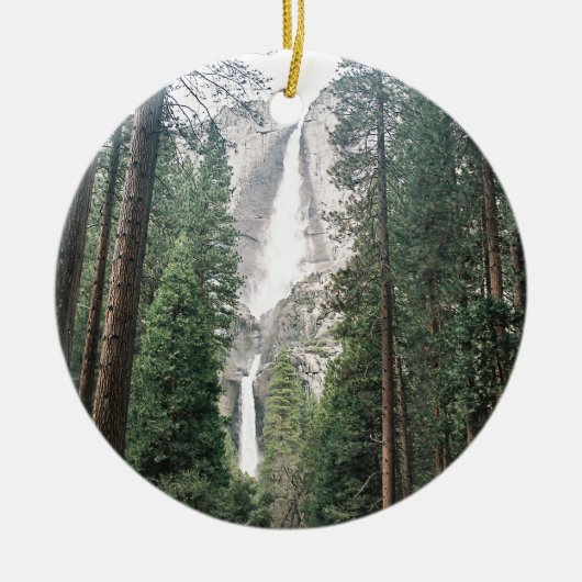 Yosemite Herfsten Keramisch Ornament (Voorkant)