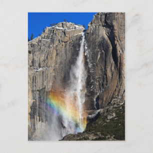 Yosemite-Herfsten met regenboog Briefkaart