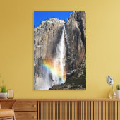Yosemite-Herfsten met regenboog Canvas Afdruk (Insitu (Woonkamer))
