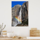 Yosemite-Herfsten met regenboog Poster (Keuken)