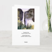 Yosemite-Herfsten, Nationaal Park Yosemite Feestdagen Kaart (Achterkant)