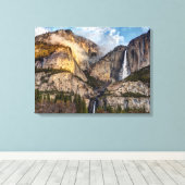 Yosemite Herfsten schilderachtig, Californië Canvas Afdruk (Insitu (Houten vloer))