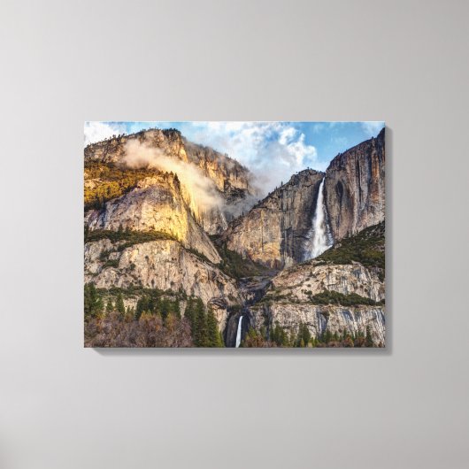 Yosemite Herfsten schilderachtig, Californië Canvas Afdruk (Voorkant)