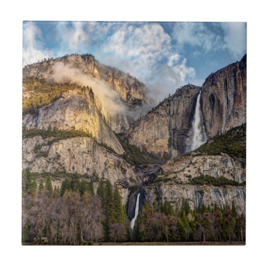 Yosemite Herfsten schilderachtig, Californië Tegeltje (Voorkant)