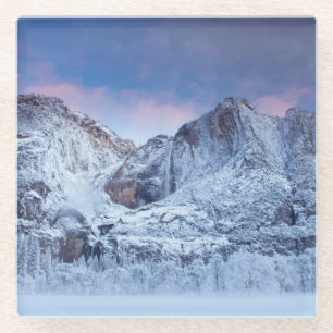 Yosemite Herfsten Sunrise Glazen Onderzetter