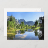 Yosemite-Herfsten uit de Merced-rivier - Yosemite- Briefkaart (Voorkant / Achterkant)