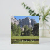 Yosemite-Herfsten uit Valley in Californië Kaart (Staand voorkant)