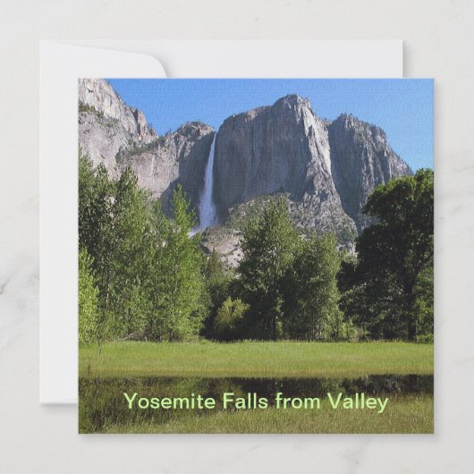 Yosemite-Herfsten uit Valley in Californië Kaart (Voorkant)