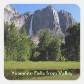 Yosemite-Herfsten uit Valley in Californië Vierkante Sticker (Voorkant)