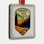 Yosemite High Route Kleuren Metalen Ornament (Rechts)