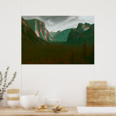 Yosemite in 3D Poster (Keuken)