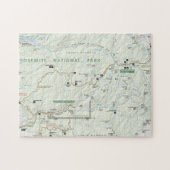 Yosemite-kaartpuzzel Legpuzzel (Horizontaal)