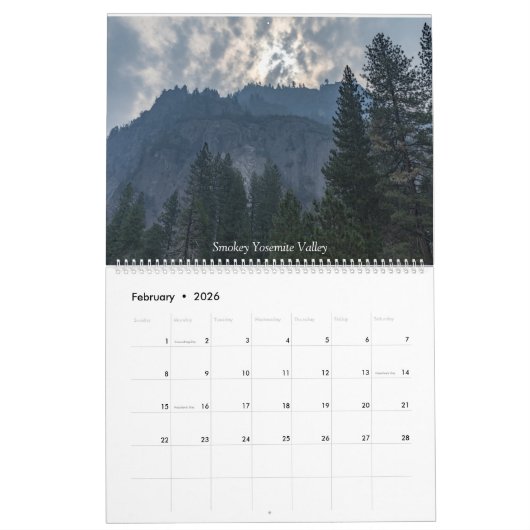 Yosemite Kalender (Feb 2026)