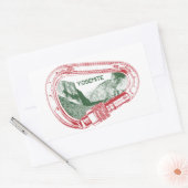 Yosemite-klimmer Carabiner Rechthoekige Sticker (Envelop)
