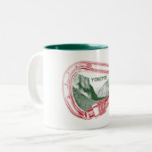 Yosemite-klimmer Carabiner Tweekleurige Koffiemok (Voorkant links)