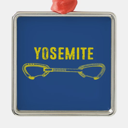 Yosemite-klimmickdraw Metalen Ornament (Voorkant)