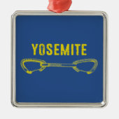 Yosemite Klimrekker Metalen Ornament (Voorkant)