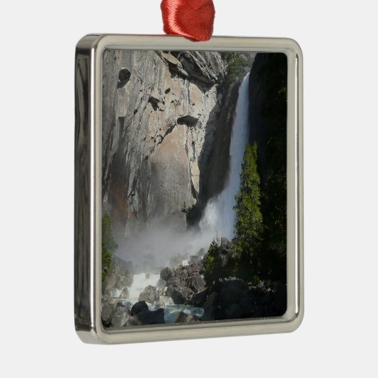 Yosemite Lagere Herfsten uit het Yosemite National Metalen Ornament (Rechts)