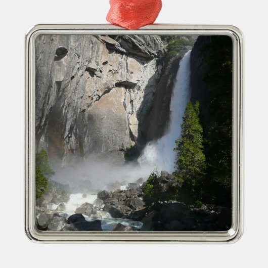 Yosemite Lagere Herfsten uit het Yosemite National Metalen Ornament (Voorkant)